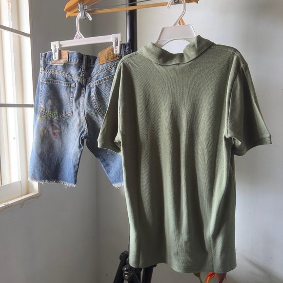 NWT POLO RALPH LAUREN BIG BOYS 14-16 LOT POLO SHIRT + jean SHORTS YOUTH - Picture 7 of 8